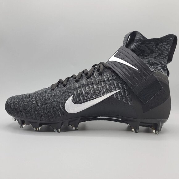 Nike Alpha Menace Elite 2 Flyknit Football Cleats Black AO3374-001 Size 13. Cond - Picture 6 of 7